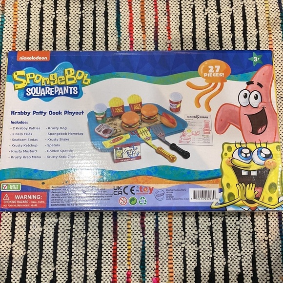 Sponge Bob Squarepants Krabby Patty Cook Playset Nickelodeon 27 pieces - Picture 4 of 6
